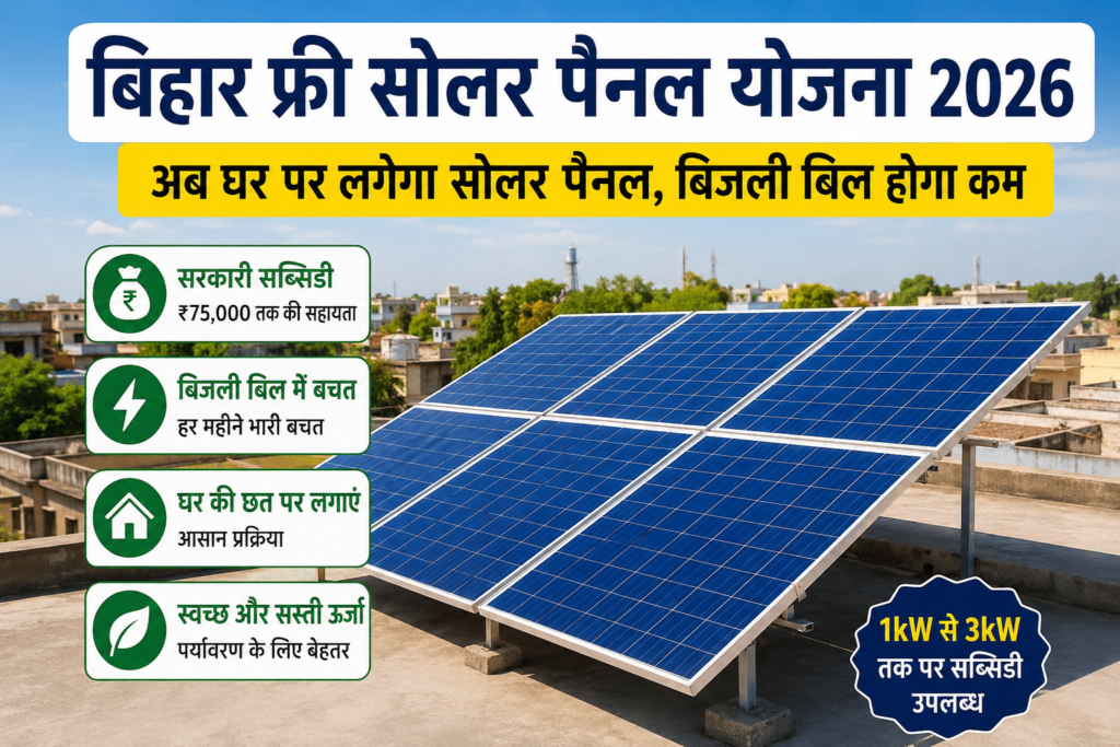 Bihar Free Solar Panel Yojana